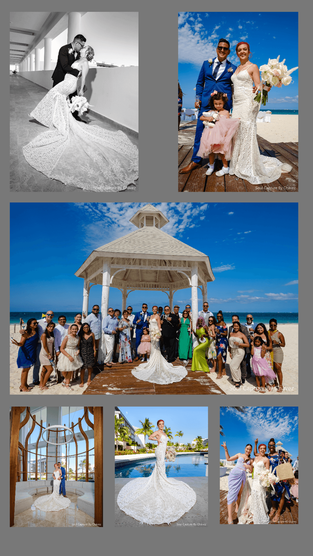 A Majestic Wedding Day Overview: Capturing Jorge and Elisa's Special Day at Costa Mujeres