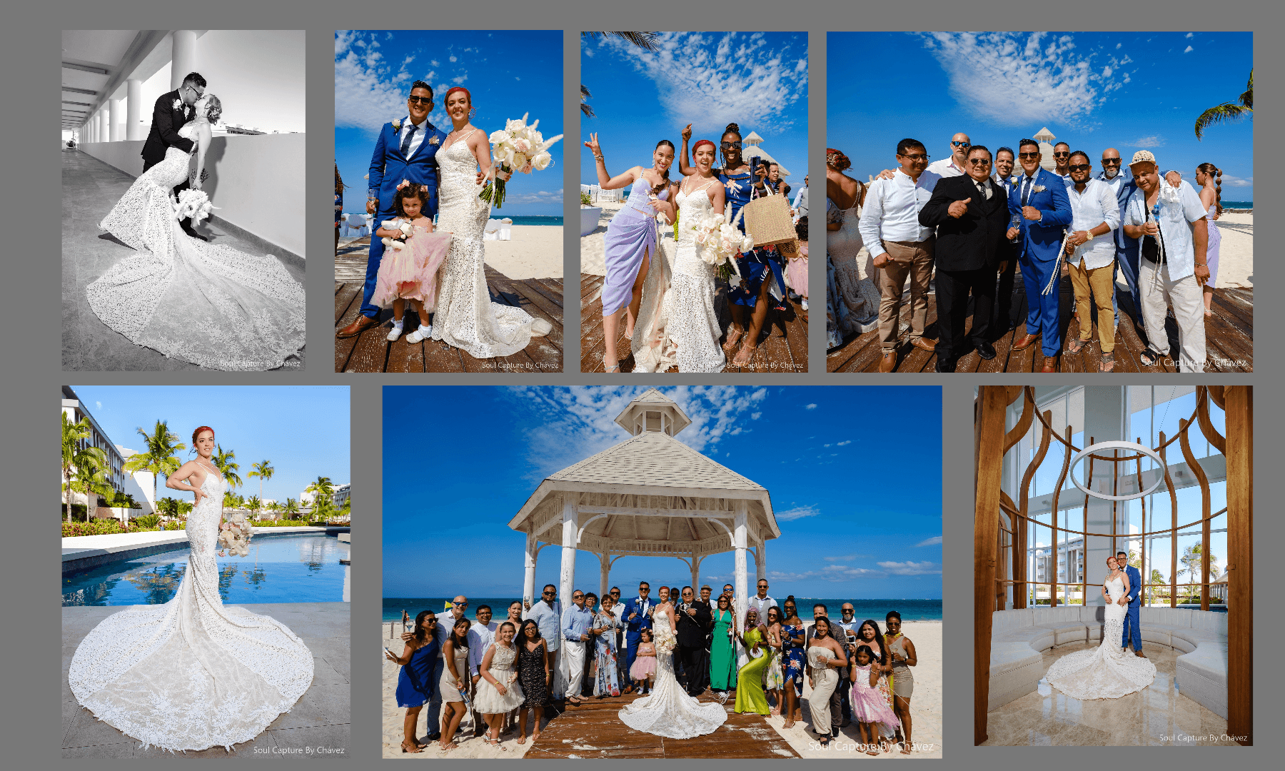 A Majestic Wedding Day Overview: Capturing Jorge and Elisa's Special Day at Costa Mujeres